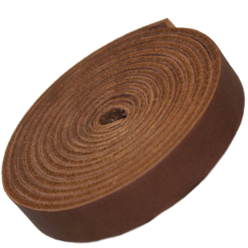 TOFL Genuine Top-Grain Leather Strap | 72 Inches Long | 5/8 Inch Wide | 1/8 Inch Thick (7-8 oz) | 1 Leather Strip for DIY Arts & Craft Projects, Clothing, Jewelry, Wrapping | Medium Brown 1/8 Inch Thick (7-8 oz) - NewNest Australia