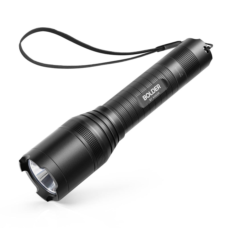 Anker Super Bright Tactical Flashlight, Rechargeable (18650 Battery Included), Zoomable, IP65 Water-Resistant, 900 Lumens CREE LED, 5 Light Modes for Camping and Hiking, Bolder LC90 - NewNest Australia