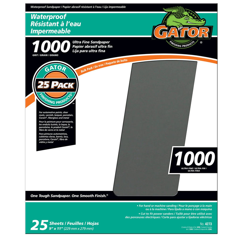 Ali Industries 4273 9" x 11" Waterproof Sanding Sheets, Black - NewNest Australia