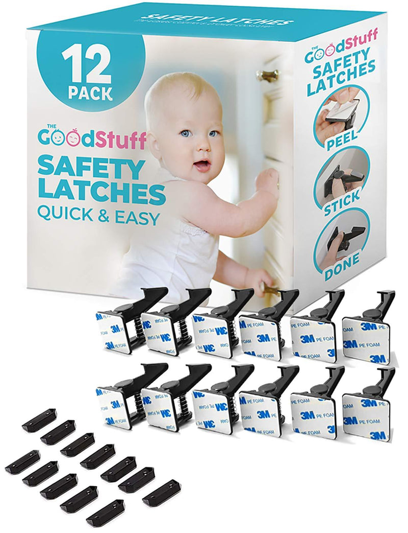 Cabinet Locks Child Safety Latches - Quick and Easy Adhesive Baby Proofing Cabinets Lock and Drawers Latch - Child Safety with No Magnetic Keys to Lose, and No Tools, Drilling or Measuring Required 12 - NewNest Australia