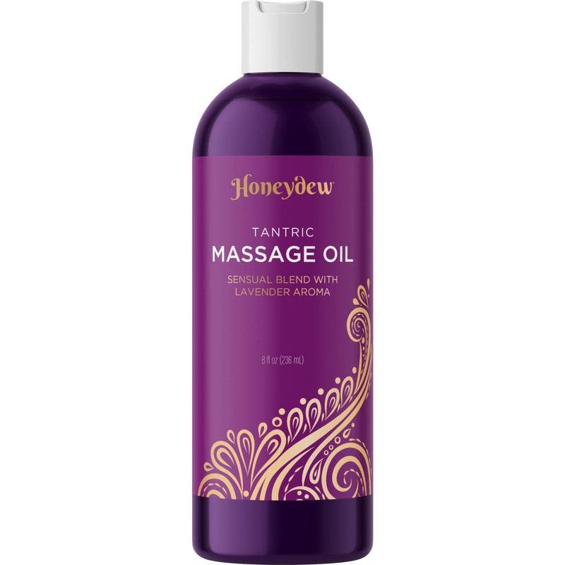Lavender Sensual Massage Oil for Couples - Relaxing Couples Massage Oil with Sweet Almond Oil and Lavender Essential Oil - Highly Absorbent Non Greasy and High Glide Body Oil for Men and Women - NewNest Australia