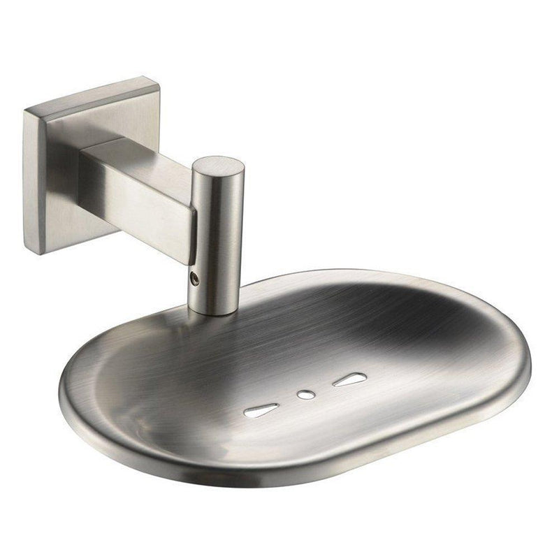 Leyden TM SUS304 Stainless Steel Bathroom Toilet Soap Dish Soap Holders Wall Mount, Brushed Nickel Finish - NewNest Australia