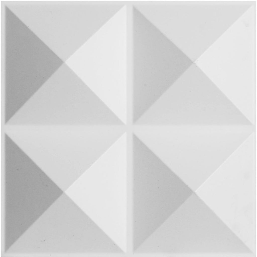 Ekena Millwork WP12X12TIWH Tirana EnduraWall Decorative 3D Wall Panel, 11 7/8"W x 11 7/8"H, White Single - NewNest Australia