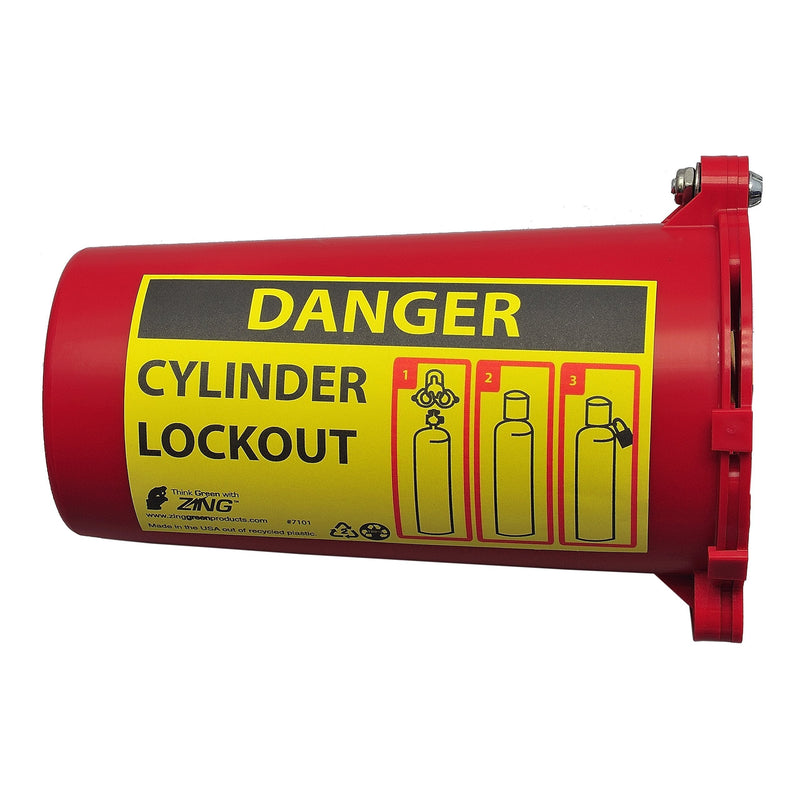 ZING 7101-4PK RecycLockout Lockout Tagout, Cylinder Lockout, Recycled Plastic (Pack of 4) - NewNest Australia