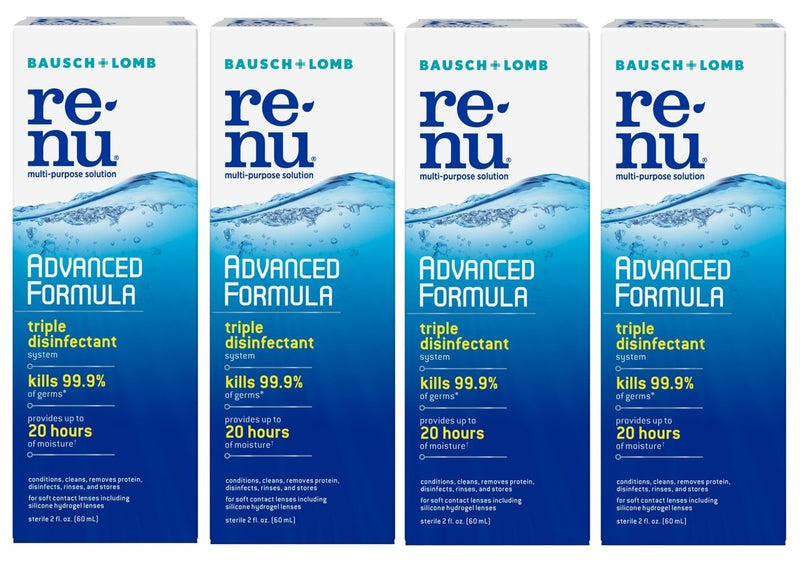 Renu Fresh Multi-Purpose Contact Lens Solution, Travel Size 2 Fl Oz (Pack Of 4) - NewNest Australia
