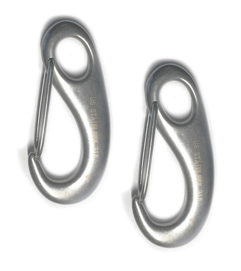 2 Pieces Stainless Steel 316 Spring Snap Lobster Claw 4" Marine Grade - NewNest Australia