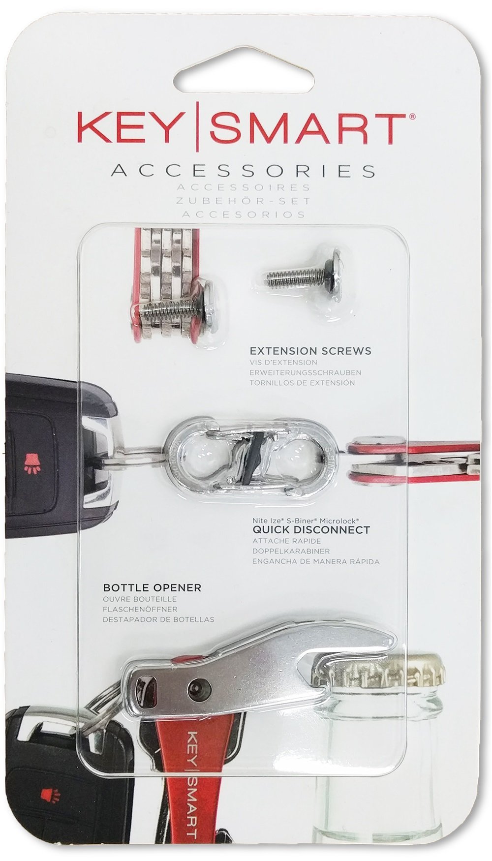 NewNest Australia - KeySmart Accessory Pack - Expansion Pack-14 Keys, Quick Disconnect and Bottle Opener 