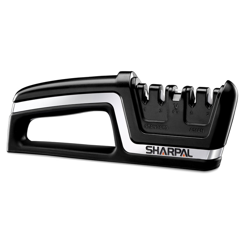 SHARPAL 104N Professional 5-in-1 Kitchen Chef Knife & Scissors Sharpener, Sharpening Tool for Straight & Serrated Knives, Repair and Hone both Euro/American and Asian Knife, Fast Sharpen Scissor - NewNest Australia