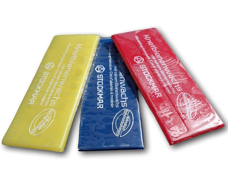Stockmar Modeling Beeswax - 3 Assorted Pieces Red Yellow Blue - NewNest Australia