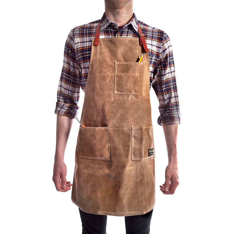 Vulcan Workwear Utility Apron - Multi-Use Shop Apron with Pockets - Waxed Canvas Tool Apron - Mens Gifts, Dads Gift, Gifts for Men, Wood Working Gift Ideas, Wood Working Gift, Man Gifts - NewNest Australia