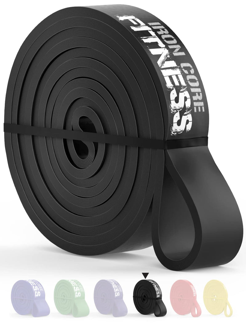 Pull Up Assistance Resistance Bands by Iron Core Fitness- Strength Power Flexibility Training at Home or Gym. Ebooks and Workout Chart Included. #3 Black - NewNest Australia