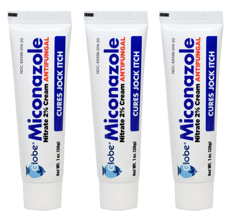 Globe Miconazole Nitrate 2% Antifungal Cream, Cures Most Athletes Foot, Jock Itch, Ringworm. 1 OZ Tube (3 Pack) 3 - NewNest Australia