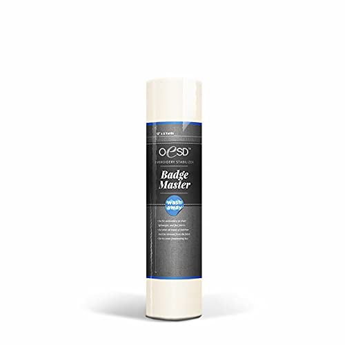 OESD Badgemaster AquaFilm Wash-Away Stabilizer White 12" x 8 Yard Roll - NewNest Australia