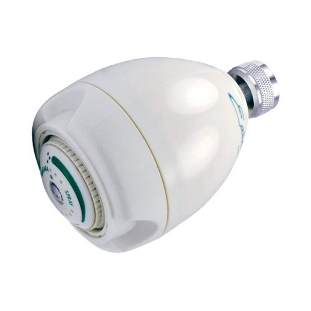 Earth Showerhead - Niagara Conservation | Energy & Water Saving Showerhead (1.25 GPM) High-Efficiency 3-Spray White Fixed Shower Head (N2912) - NewNest Australia