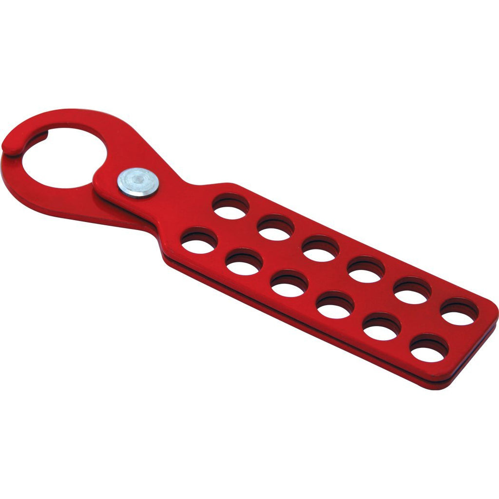 Lockout Safety Supply 7240 12 Hole Lockout Tagout Hasp, Red - NewNest Australia