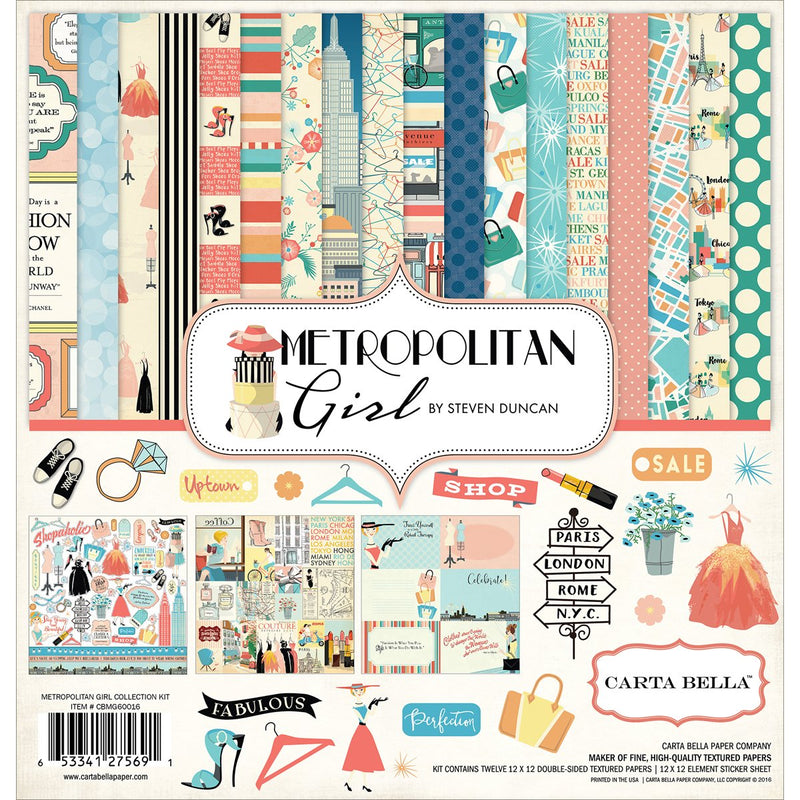 Carta Bella Paper Company CBMG60016 Metropolitan Girl Collection Kit - NewNest Australia