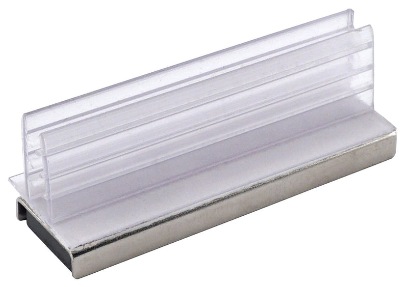 Master Magnetics MSHC13X5 Magnetic Sign Holder, Retail EZ Grip Holder/Powerful Magnet, 3" Length, 1" Width, 1.13" Total Height, Silver and Clear (Pack of 5) - NewNest Australia