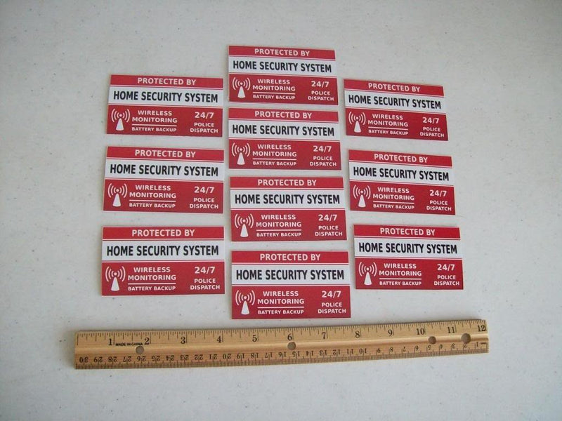 10 Home Security System Window Decals Stickers - Stock # 703 - NewNest Australia