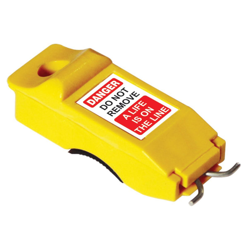 Lockout Safety Supply 7260 Slider Pin Out Circuit Breaker Lockout, Yellow - NewNest Australia