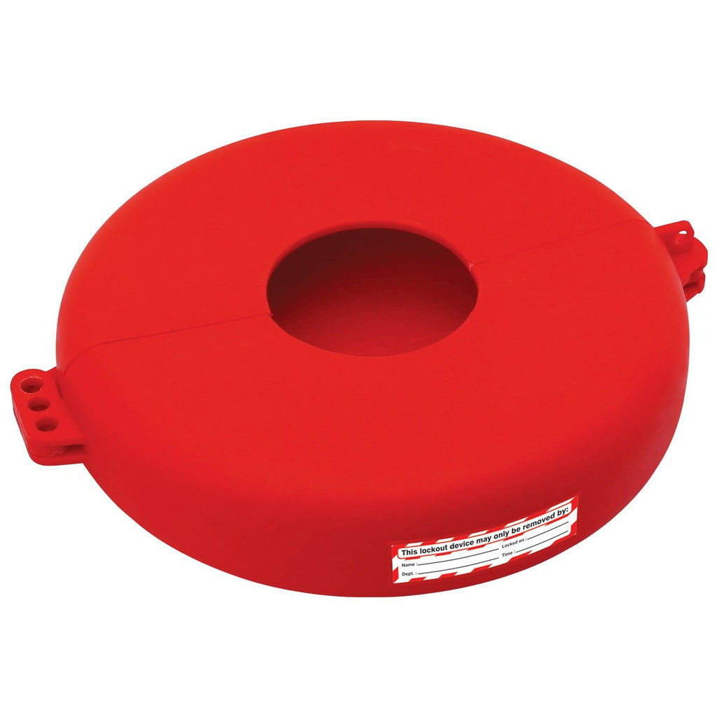 Lockout Safety Supply 7247 Gate Valve Lockout, 6.5" - 10" Wheel, Red - NewNest Australia