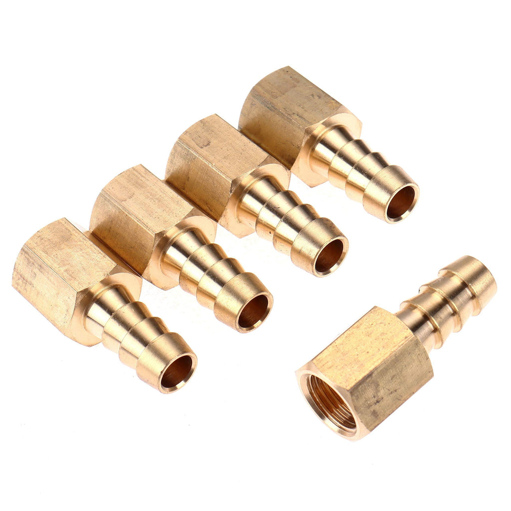 LTWFITTING Brass Flare Tube Fitting 3/8" Hose ID x 5/16" Female 45 Deg Nut Union (Pack of 5) - NewNest Australia