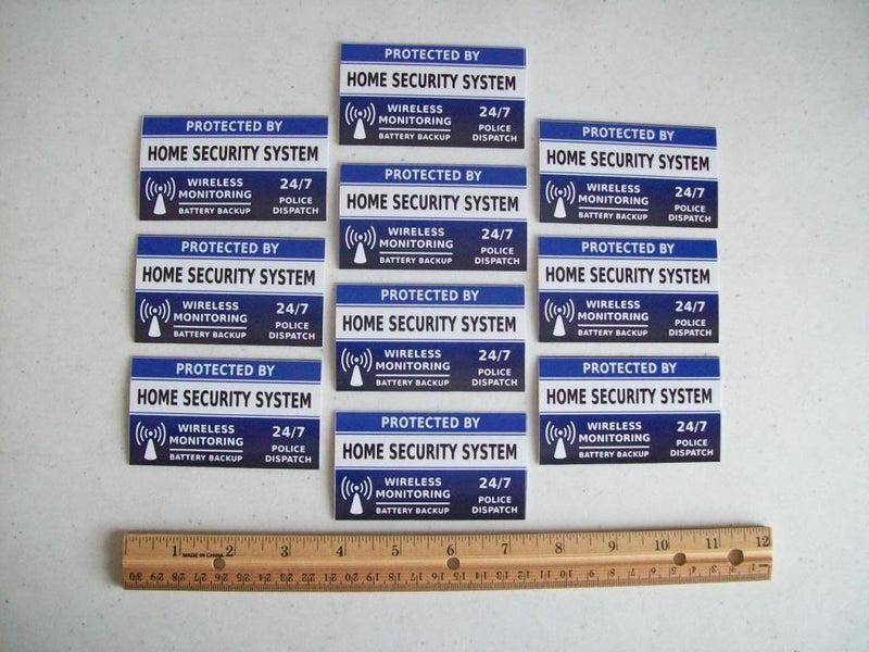 10 Home Security System Window Decals Stickers - Stock # 713 - NewNest Australia