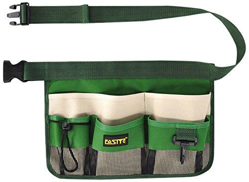 FASITE YL003G 7-Pocket Gardening Tools Belt Bags Garden Waist Bag Hanging Pouch, Green - NewNest Australia