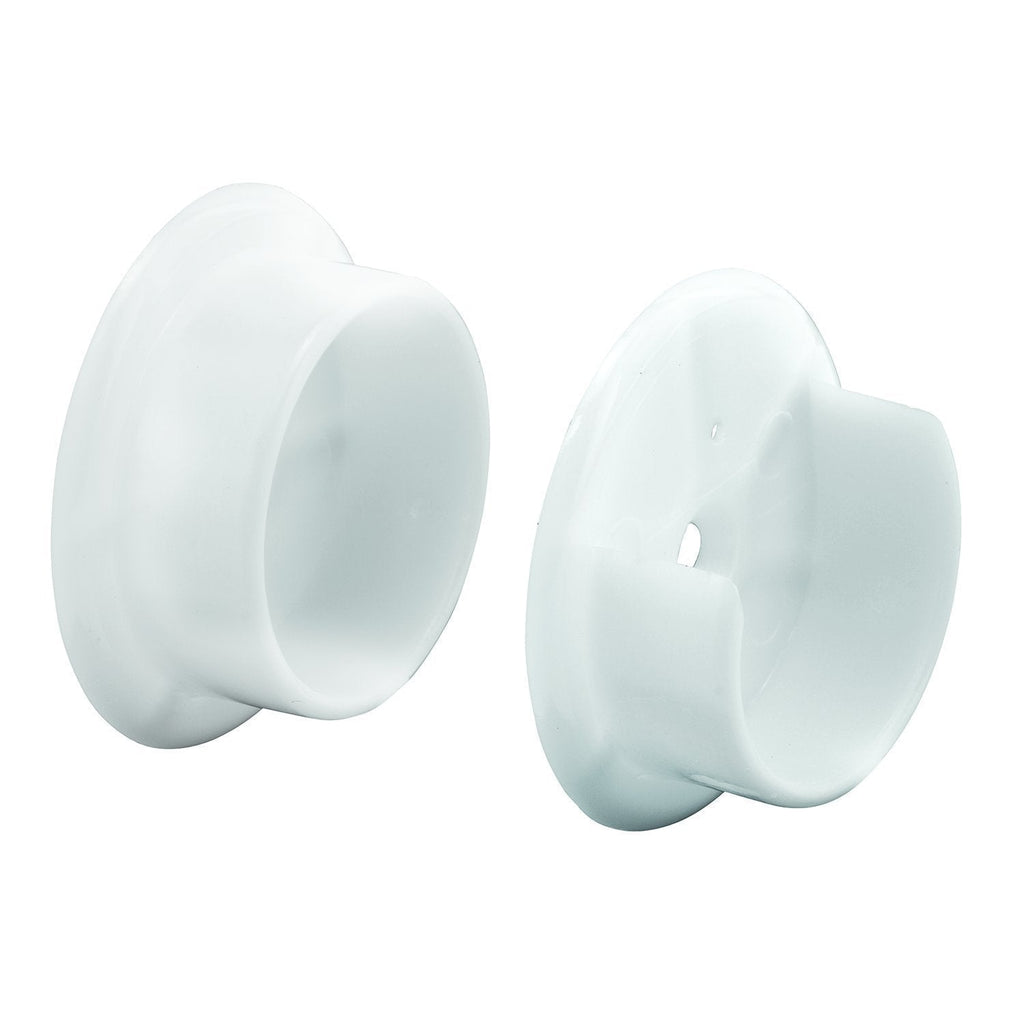 Prime-Line Products MP6568 Closet Pole Sockets, 1-3/8 in. Inside Diameter, Plastic Construction, White, 10 Pairs - NewNest Australia