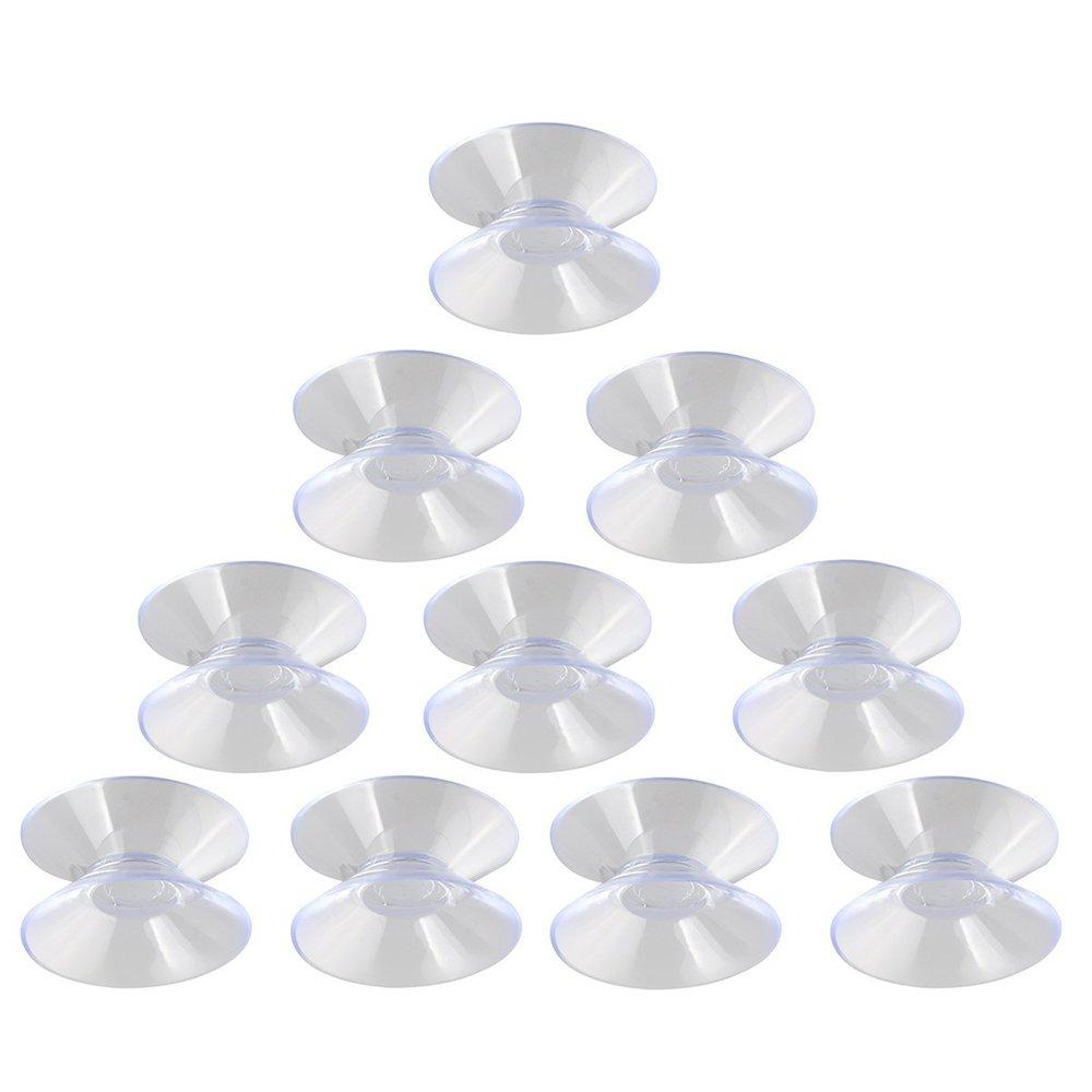 NewNest Australia - Honbay 20pcs 30mm Double Sided Suction Cups Sucker Pads for Glass Ceramic Tile Wall Plastic Aquarium 