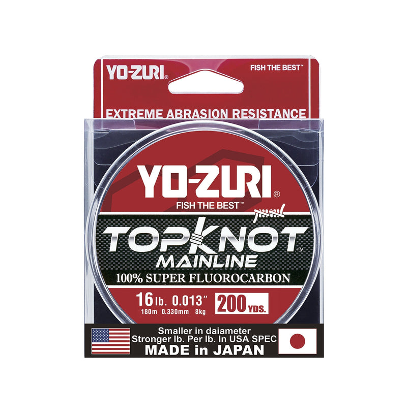 Yo-Zuri Topknot Fluorocarbon Mainline 200YD Spool 16LB - NewNest Australia