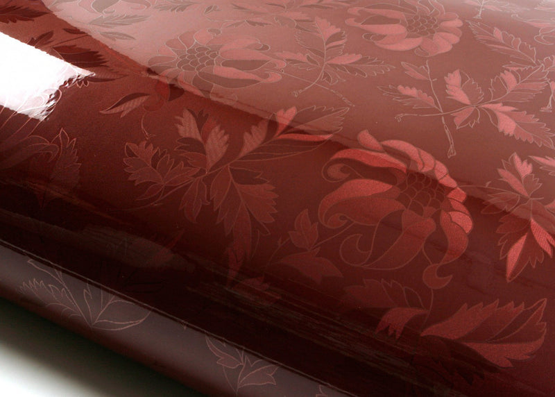 NewNest Australia - ROSEROSA Peel and Stick PVC Instant Floral Decorative Self-Adhesive Film Countertop Backsplash Olivia Red Wine (PGS9200-6 : 1.96 Feet X 6.56 Feet) 