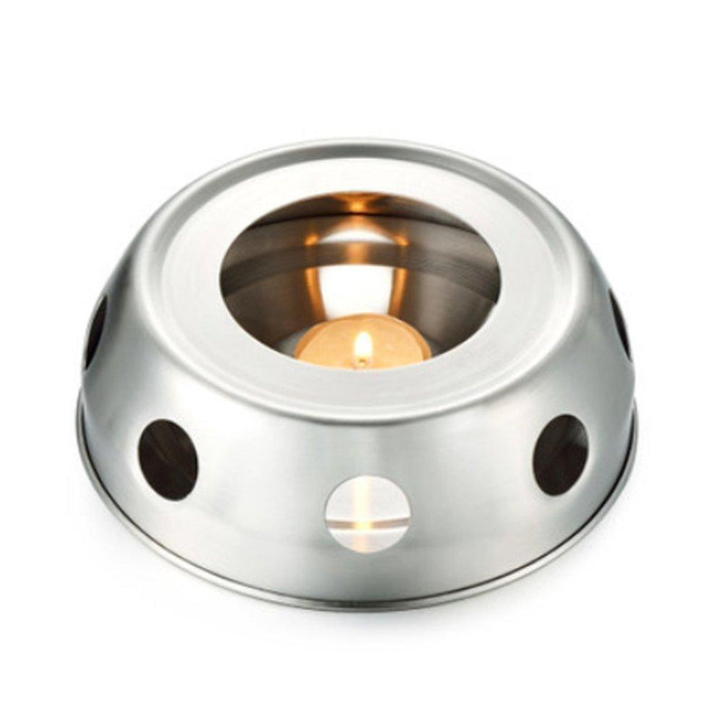 NewNest Australia - zoele Round Base Stainless Steel teapot Holder Candle Heating Device teapot Warmer/Heater Heating Stove 