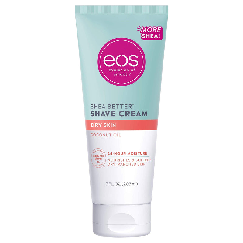 eos Shea Better Dry Skin Shaving Cream for Women | Shave Cream, Skin Care and Lotion with Coconut Oil | 24 Hour Hydration | 7 fl oz 7 Fl Oz (Pack of 1) - NewNest Australia