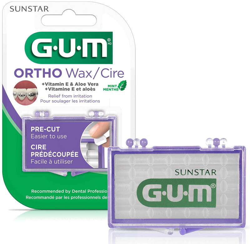 GUM-724RQD Orthodontic Wax, Mint with Vitamin E and Aloe Vera 1 ct - NewNest Australia