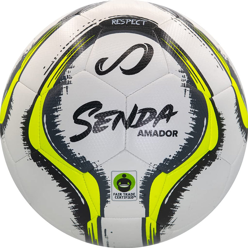 Senda Amador Training Soccer Ball, Fair Trade Certified White/Orange Size 3 - NewNest Australia