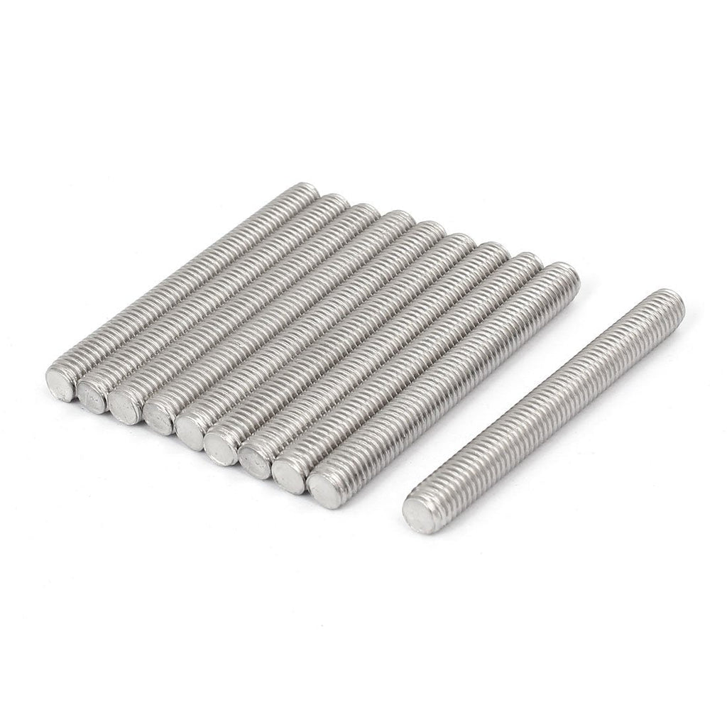 uxcell M8 x 70mm 1.25mm Pitch 304 Stainless Steel Fully Threaded Rods Bar Studs 10 Pcs - NewNest Australia