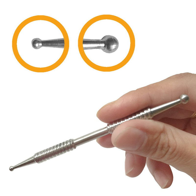 Dual Head Tip Acupuncture Ear and Body Point Probe Pocket Ear Chart and Pouch 1 Count (Pack of 1) - NewNest Australia