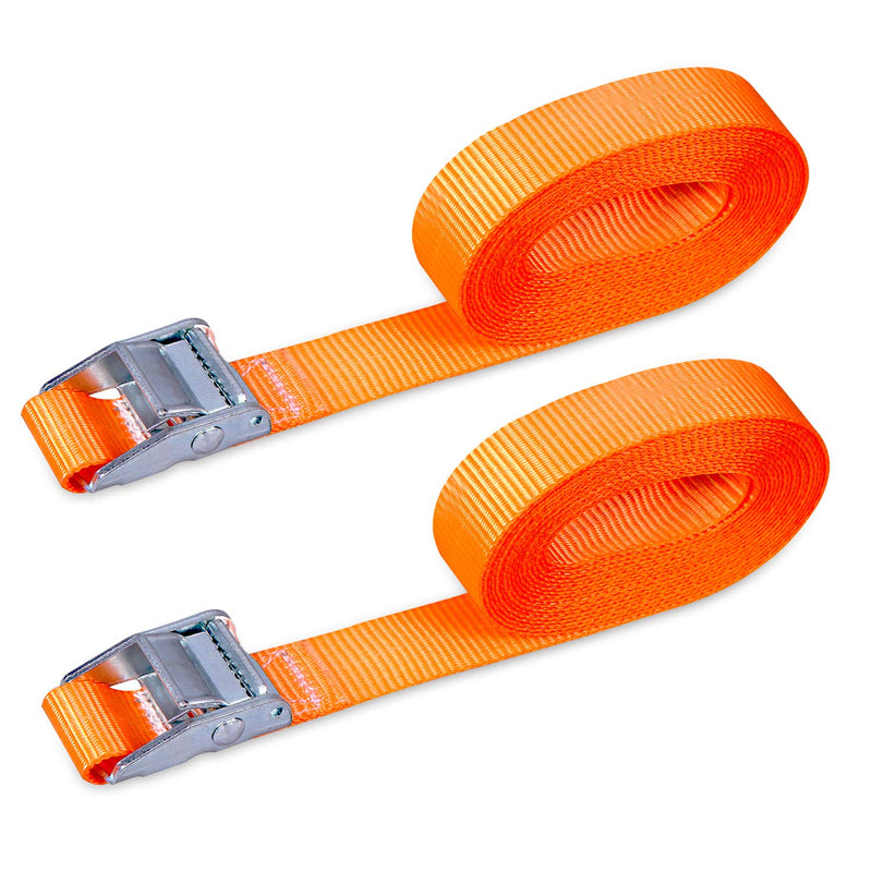 Cartman 1" x 12' Lashing Straps up to 600lbs, 2pk Orange - NewNest Australia