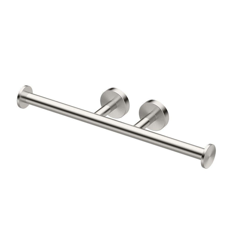 Gatco 4643A Glam Double Toilet Paper Holder, Satin Nickel - NewNest Australia