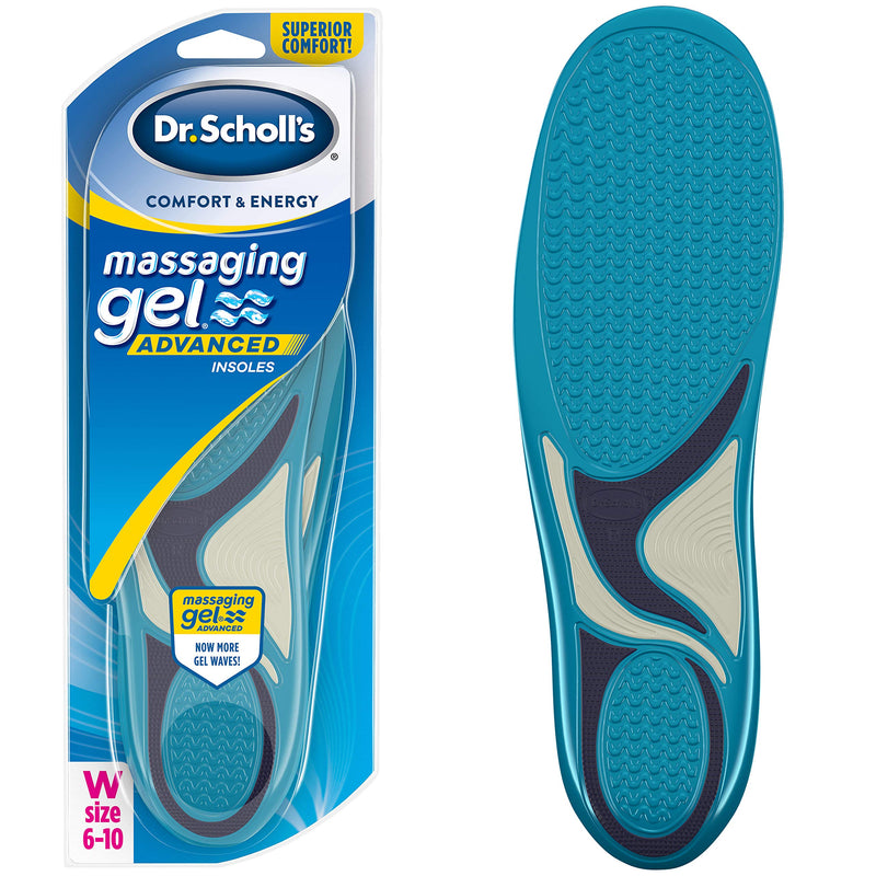 Dr. Scholl’s Massaging Gel Advanced Insoles All-Day Comfort that Allows You to Stay on Your Feet Longer (for Women's 6-10, also Available for Men's 8-14) 1 Pair (Pack of 1) - NewNest Australia