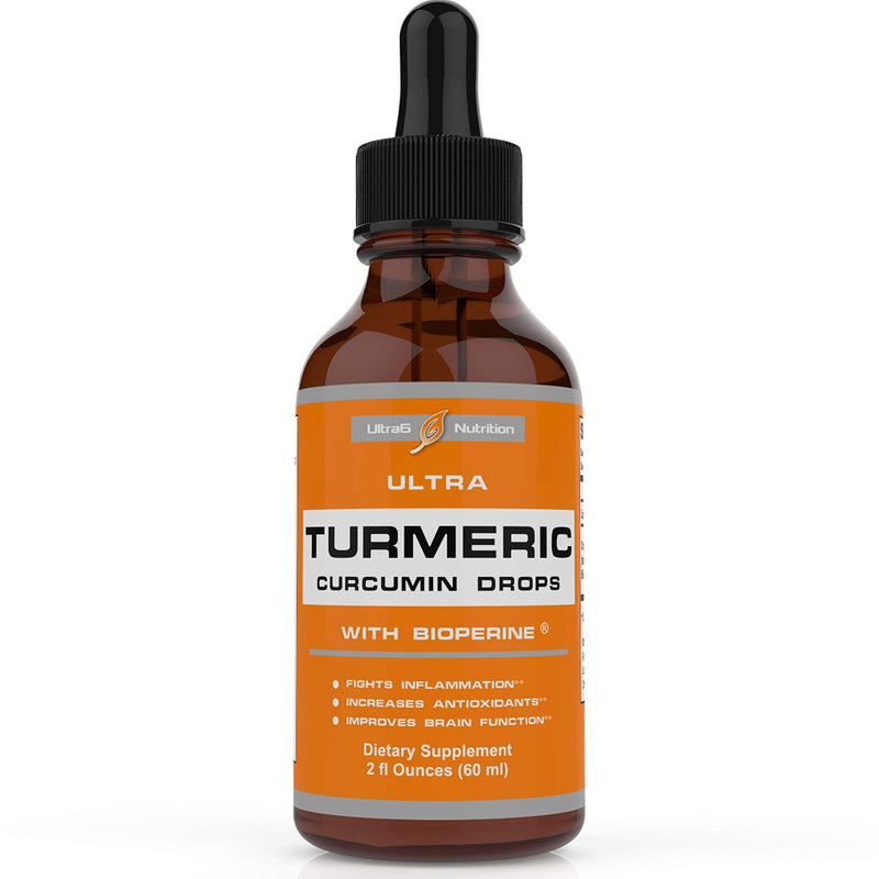 Liquid Turmeric Curcumin with Bioperine offering Best Absorption. Turmeric Extract with Black Pepper for Back, Knees and Hand Discomfort. Turmeric Drops for Joint Support - NewNest Australia
