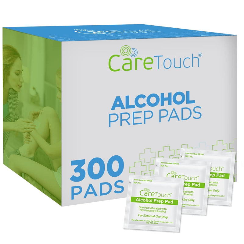 Alcohol Wipes | Individually Wrapped Alcohol Prep Pads with 70% Isopropyl Alcohol, Great for Medical & First Aid Kits | Sterile, Antiseptic 2-Ply Alcohol Swabs - 300 count 300 Count (Pack of 1) - NewNest Australia