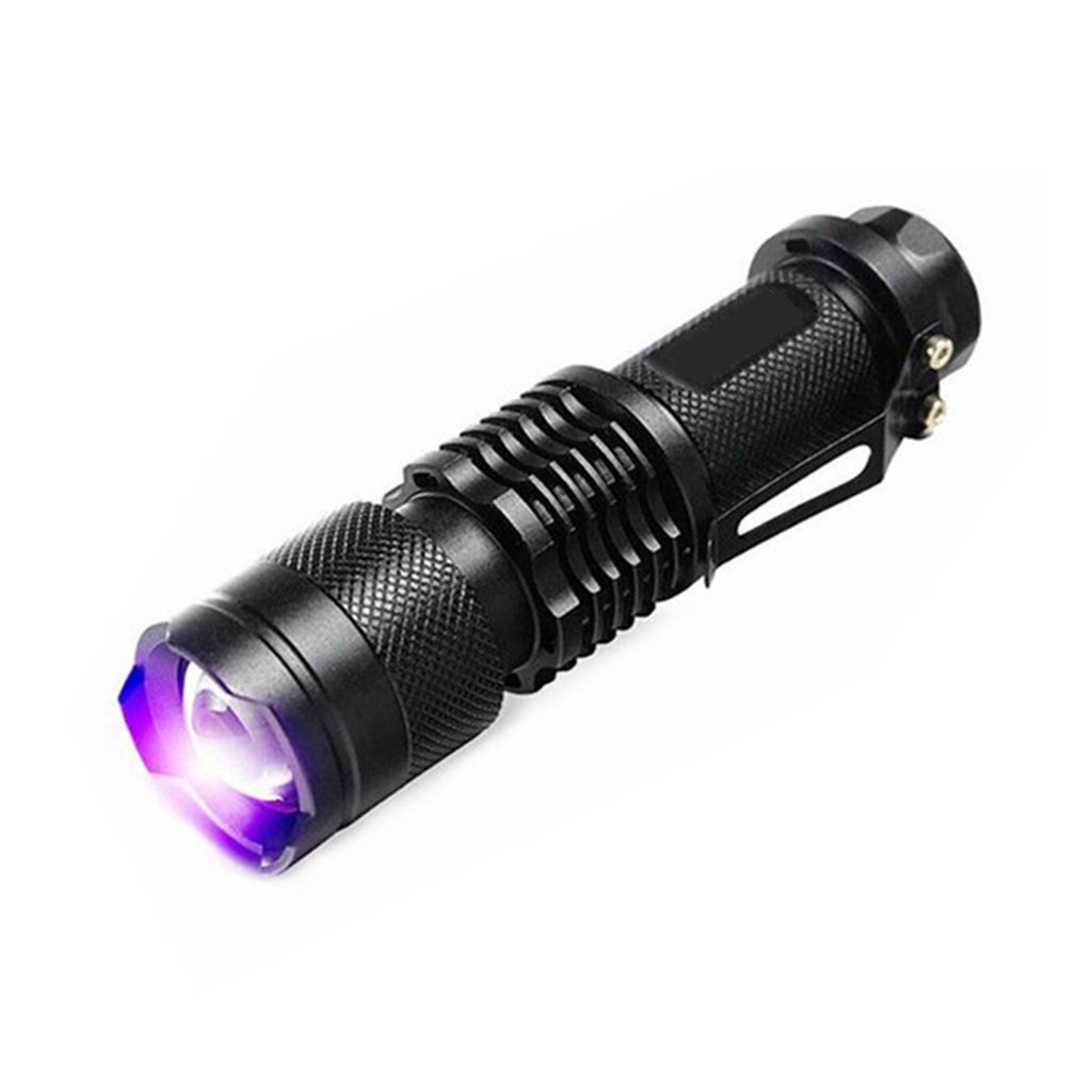 wollcocer Black Light UV Flashlight LED 7w 300lm SK68 Zoomable Ultraviolet Blue Light Torch for Scorpions Dog Cat Pet Urine Detector Fluorescent Minerals - NewNest Australia