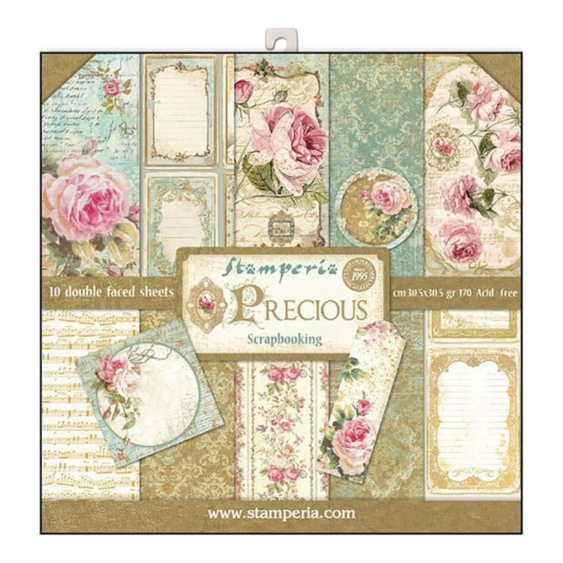 Stamperia - 12 x 12 Paper Pad - Precious - NewNest Australia