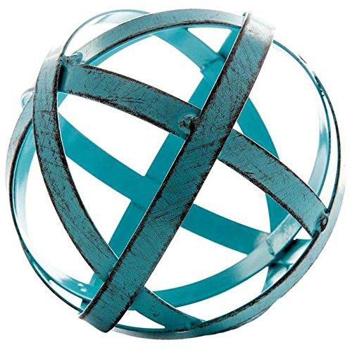 NewNest Australia - Blue Metal Band Decorative Sphere 