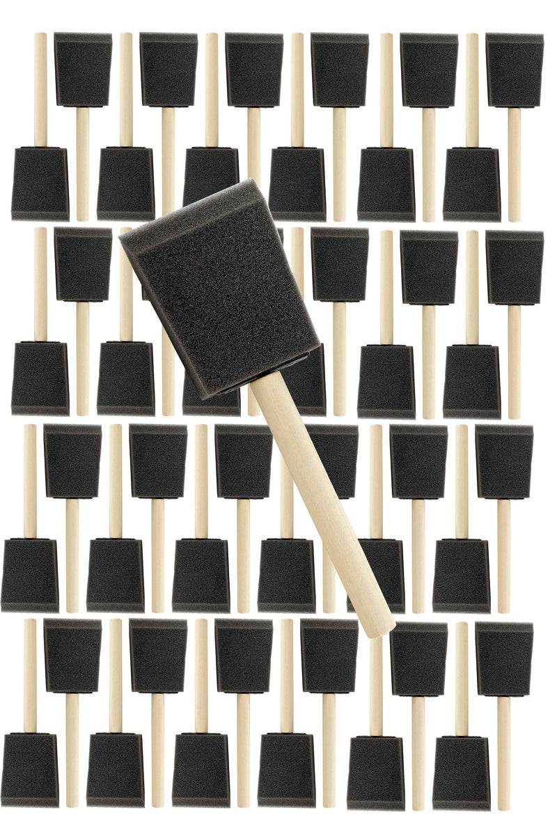 Pro Grade - Foam Brushes - 2 Inch - 48 Piece Poly Foam Brush Set - NewNest Australia
