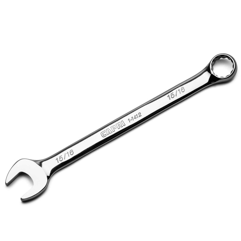 Capri Tools 15/16-inch Combination Wrench, 12 Point, SAE, Chrome (1-1412) 15/16" - NewNest Australia
