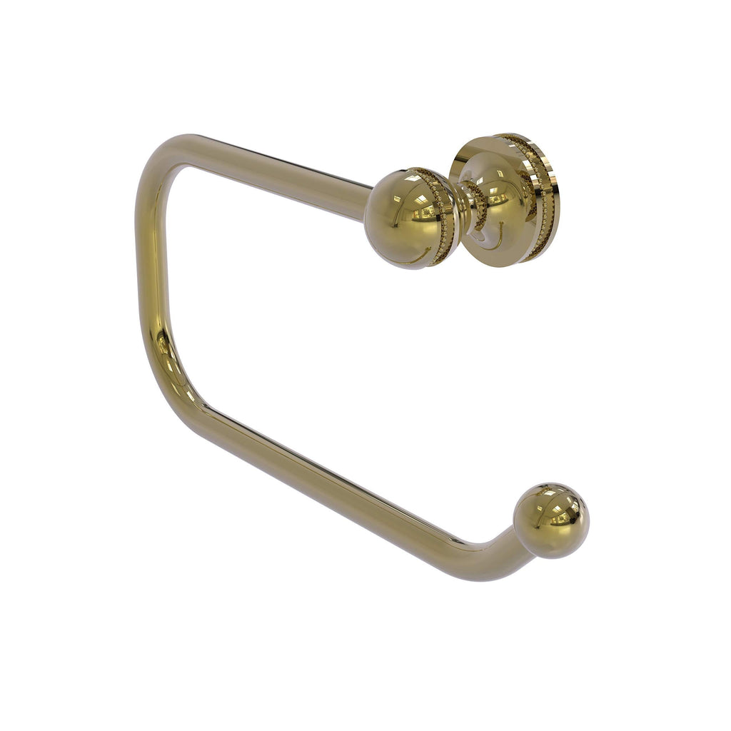 Allied Brass MA-24E Mambo Collection European Style Tissue Toilet Paper Holder, Unlacquered Brass - NewNest Australia