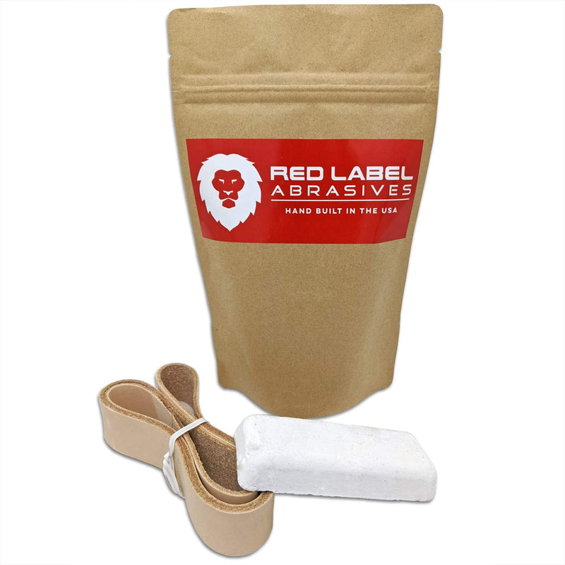 Red Label Abrasives 1 X 30 Inch Knife Maker's Leather Honing Strop Belt with Buffing Compound - NewNest Australia