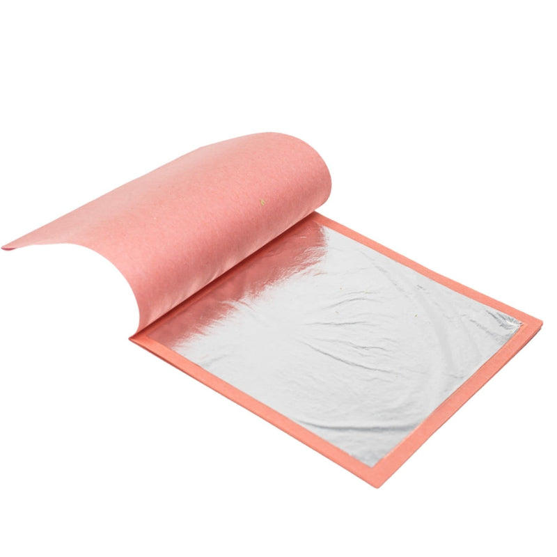 Slofoodgroup Silver Leaf Loose Sheet 25 Sheets Edible Silver Leaf Each Sheet of Silver Leaf 9.5 cm by 9.5 cm, Loose Leaf Silver - NewNest Australia
